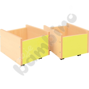 Flexi container on wheels - lime