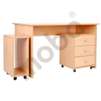 Mobile drawer unit for a desk