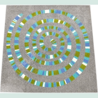 Carpet with spiral 2 x 2 m