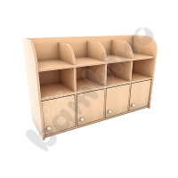 Cloakroom shelf Flexi 4 - 3-level