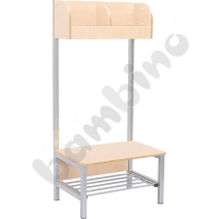 Flexi cloakroom with frame 2, height: 26 cm, birch, flame retardant