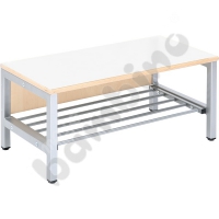 Flexi bench for cloakroom 4 narrow, height: 26 cm white