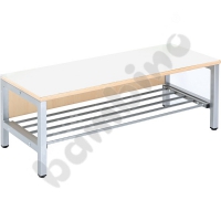 Flexi bench for cloakroom 5 narrow, height: 26 cm white
