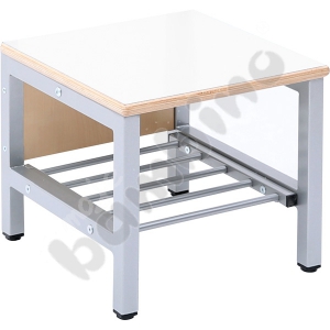 Flexi bench for cloakroom 2 narrow, height: 35 cm white