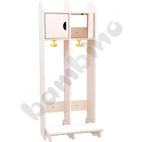 Double hanging cloakroom - bleached plywood