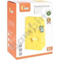 Threading toy - Cheese with a mouse