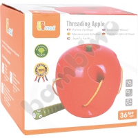 Threading toy - Apple with a worm