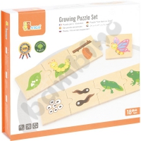 Growing animals and plants puzzles