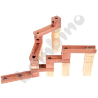 Wooden ball track, 60 pcs