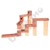 Wooden ball track, 60 pcs