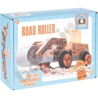 Wooden road roller to assemble