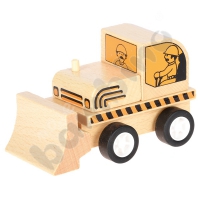 Mini wooden bulldozer