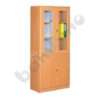Expo cabinet with glass-case - beech