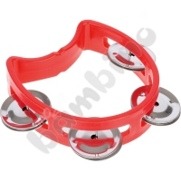 Tambourine with handle - small, mix colours