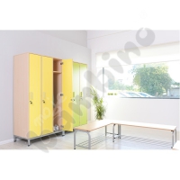 Cloakroom on a frame with 3 shelves