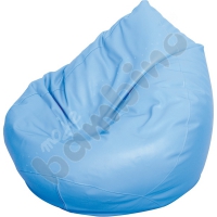 Small bean bag pouf - pear light blue
