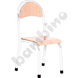 P chair no 1 - white - beech