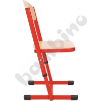 T chair strengthened, regulated, size 3-4 - red