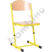 T chair strenghtened regulated, size 3-4 - yellow