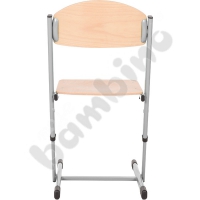 T chair strengthened regulated size  3-4 - silver