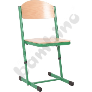 T chair strengthened regulated, size 5-6 - green