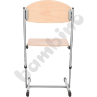 T chair strengthened regulated size 5-6 - silver
