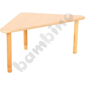 Flexi table - triangular - beech