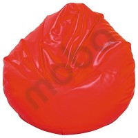 Small bean bag pouf - pear red