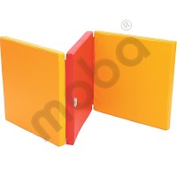 Three-pc mattress red/orange