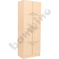 Cabinet Grande with 8 lockers - maple