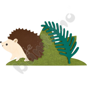 Appliqué - hedgehog and grass