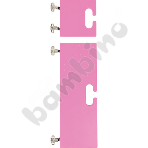 Small and big doors for Chameleon cloakroom, soft closing mechanism - dark pink