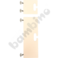 Small and big doors for Chameleon cloakroom, soft closing mechanism  - beige
