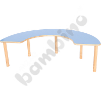 Feeding table - semicircle 58-64 cm