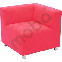 Flexi corner sofa, height: 35 cm, red