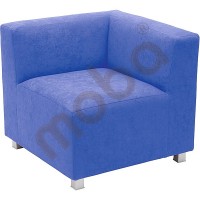 Flexi corner sofa, height: 35 cm, blue