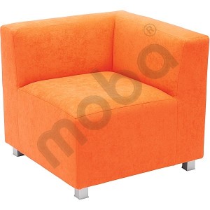 Flexi corner sofa, height: 35 cm, orange