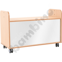 Movable S cabinet with shelf for corners - with mirror