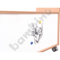 Movable S cabinet with shelf for corners - with magnetic board
