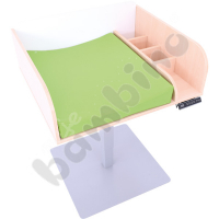 Electrically height-adjustable changing table