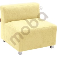 Flexi small sofa, height: 35 cm, yellow