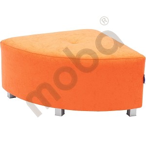 Flexi corner pouf, height: 35 cm, orange