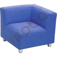 Flexi corner sofa, height: 25 cm, blue