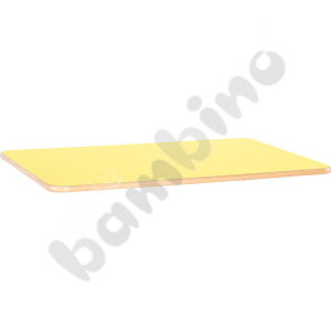 Flexi square tabletop 120 x 60  - yellow