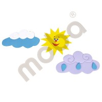 Sun and clouds  wall decoration