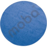 Round carpet - dia. 140 cm - blue