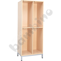 Cloakroom on a frame with 3 compartments