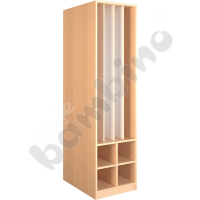 Wardrobe for beddings and 4 mattresses - full partition, birch