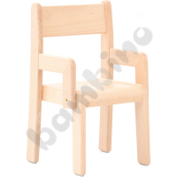 Chair Chris Deluxe 1, with felt gliders, seat height 26 cm, for table height 46 cm