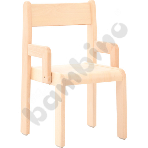 Chair Chris Deluxe 2, with felt gliders, seat height 31 cm, for table height 53 cm